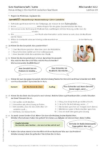 Fokus Alltag: Ein Konflikt zwischen Nachbarn