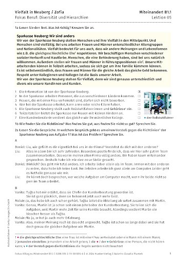 Fokus Beruf: Diversität und Hierarchien