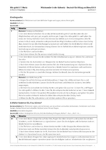 Unterrichtsplan 