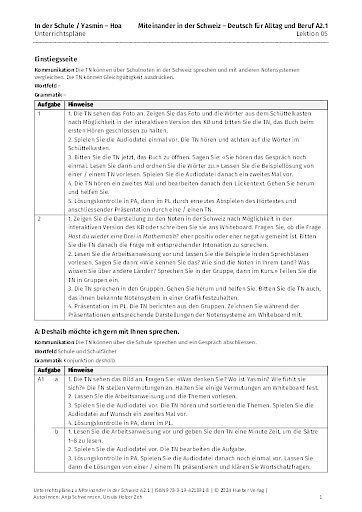 Unterrichtsplan 