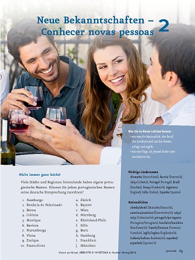 Lektion 2: Neue Bekanntschaften - Conhecer novas pessoas