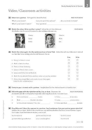 Video: Classroom activities