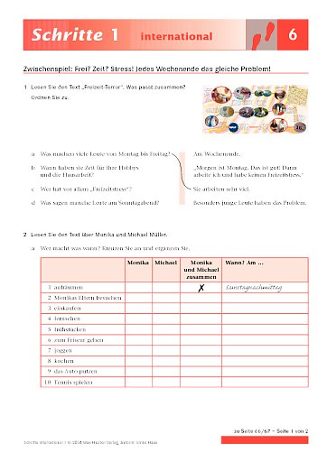 Zwischenspiel: Frei? Zeit? Stress! Jedes Wochenende das gleiche Problem!