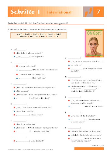 Zwischenspiel: Ui! Ich hab' schon wieder was gelernt!