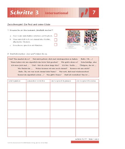 Zwischenspiel: Ein Fest und seine Gäste