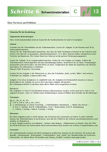 Über Parteien und Politiker