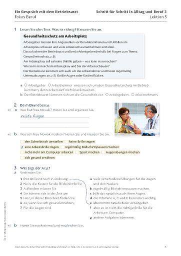 Fokus Beruf: Ein Gespräch mit dem Betriebsarzt