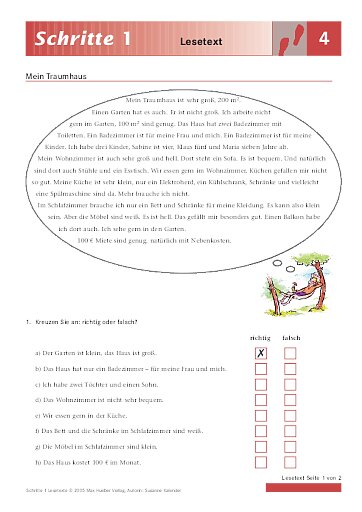Lektion 4: Mein Traumhaus