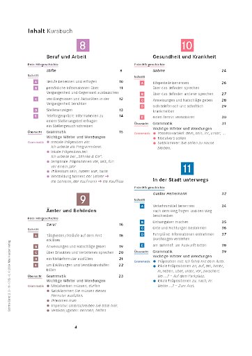 Schritte 2, Inhaltsverzeichnis