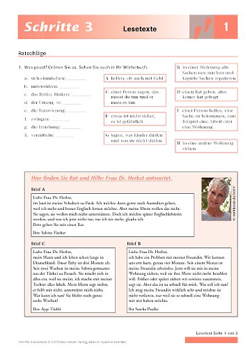 Lektion 1: Ratschläge