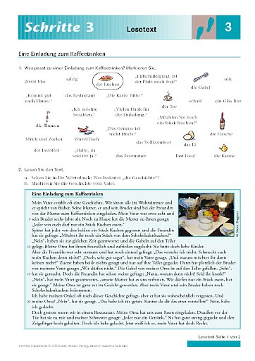 Lektion 3: Eine Einladung zum Kaffeetrinken