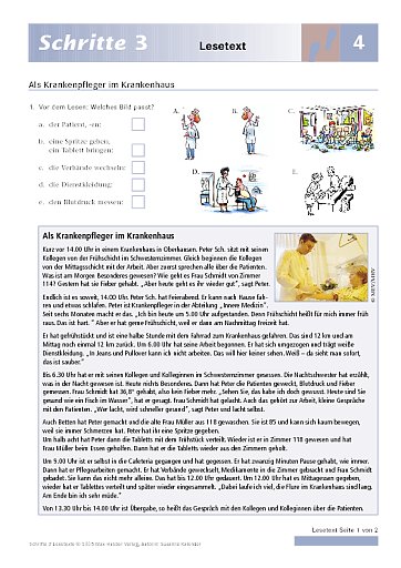 Lektion 4: Als Krankenpfleger im Krankenhaus