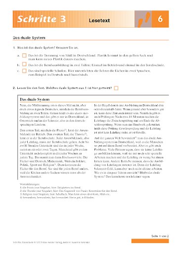 Lektion 6: Das duale System