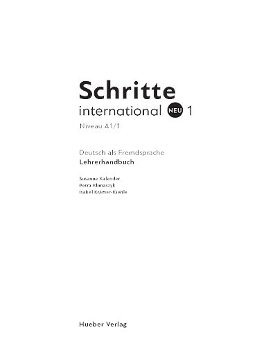 Schritte international Neu 1 tesztek