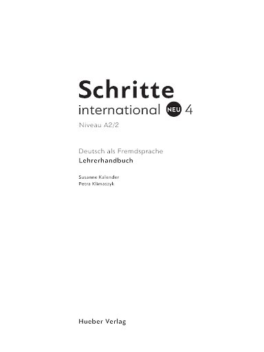 Schritte international Neu 4 tesztek
