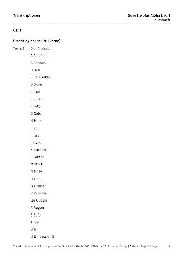 Transkriptionen