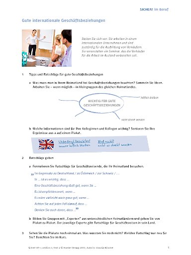 Lektion 3: Geschäftsbeziehungen