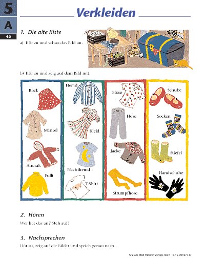 Tamburin 1 Lehrbuch: Lektion 5, S. 46/47