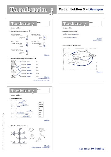 Test zu Lektion 3 – Lösungen