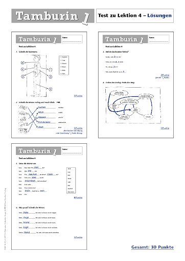 Test zu Lektion 4 – Lösungen