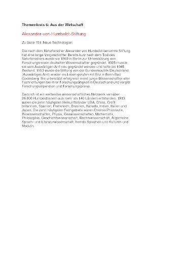 Stichwort: Alexander-von-Humboldt-Stiftung