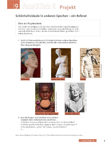 Schönheitsideale in anderen Epochen – ein Referat