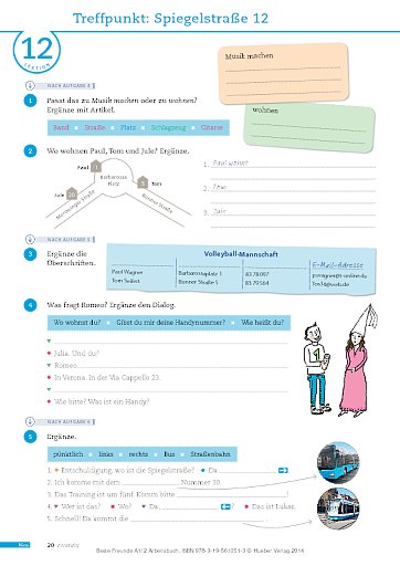 Lektion 12: Treffpunkt: Spiegelstraße 12