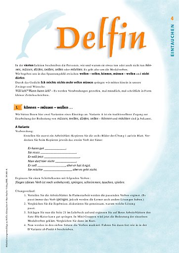 Lektion 4: Wer will, der kann