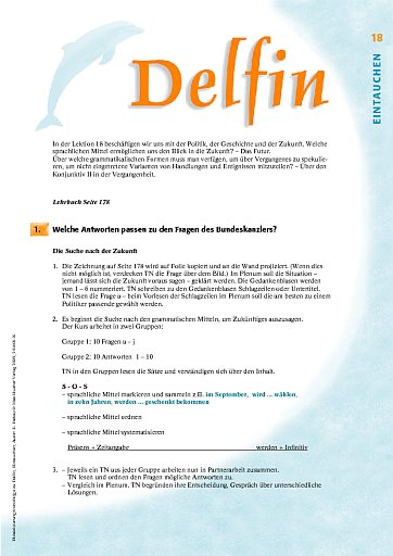 Lektion 18: Politik, Geschichte und Zukunft