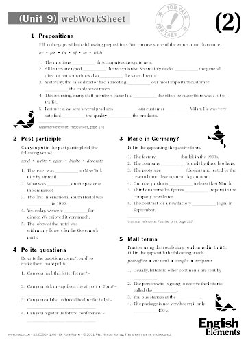 webWorkSheet Unit 9
