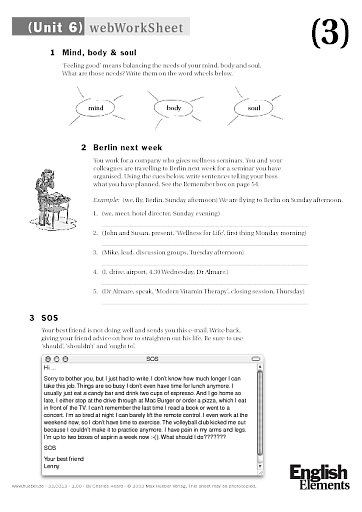 webWorkSheet Unit 6