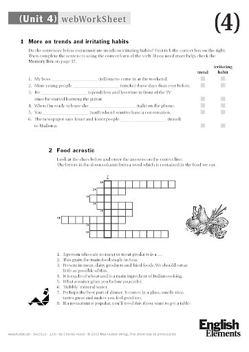 webWorkSheet Unit 4