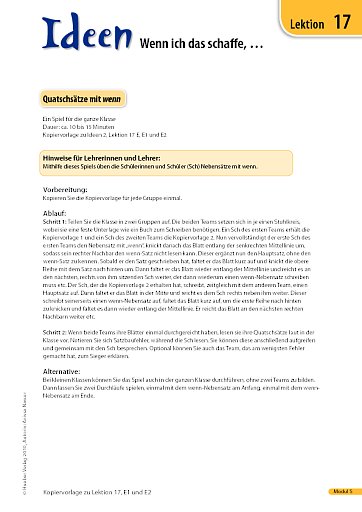 Quatschsätze mit „wenn“