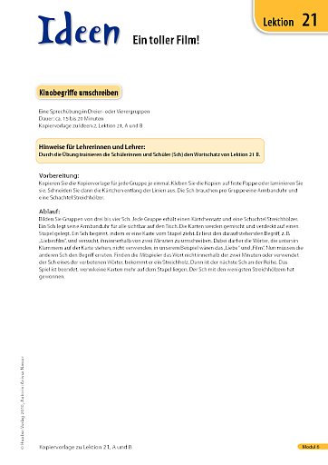 Kinobegriffe umschreiben