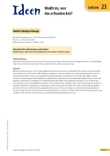 Genitiv-Schnipp-Schnapp 