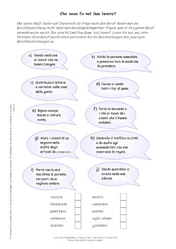 Che cosa fa nel Suo lavoro?