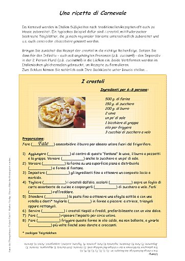 Una ricetta di Carnevale