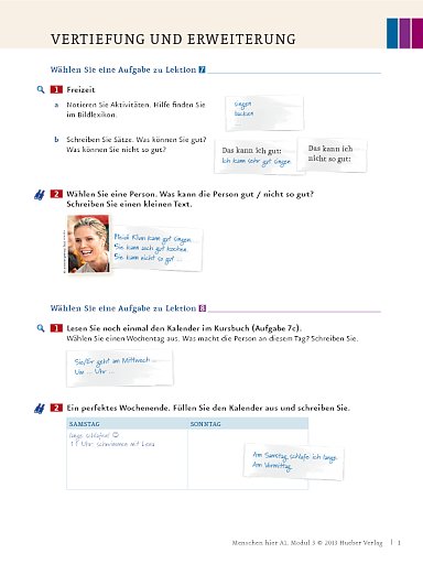 Binnendifferenzierung – Lektion 7-9