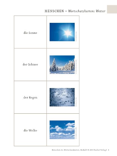 Wortschatzkarten