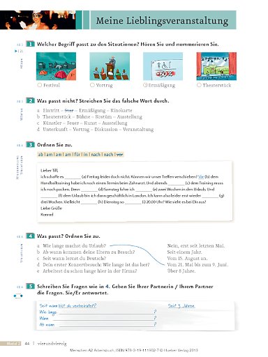 Lektion 6: Meine Lieblingsveranstaltung
