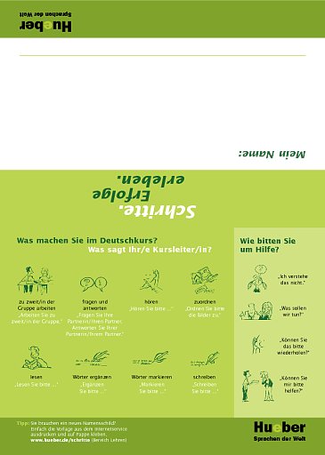 Namensschilder für Kursteilnehmer/innen