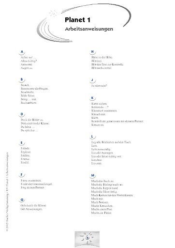 Poster – Arbeitsanweisungen 
