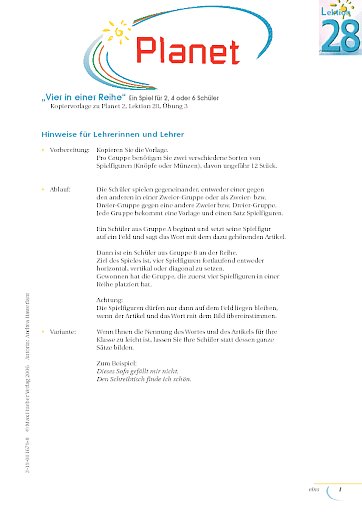 "Vier in einer Reihe"