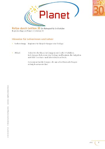 Rallye durch Lektion 30