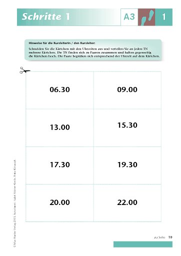Kopiervorlage zu Lektion 1, A3