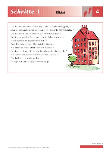 Lektion 4: Diktat