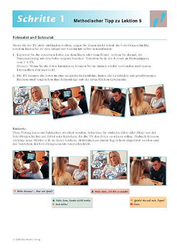 Lektion 5: Methodischer Tipp