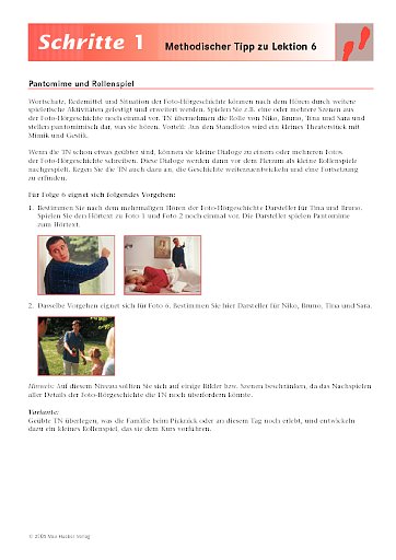 Lektion 6: Methodischer Tipp