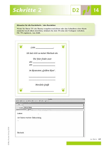 Kopiervorlage zu Lektion 14, D2