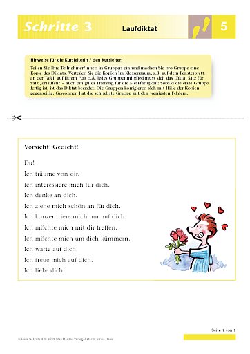 Lektion 5: Laufdiktat